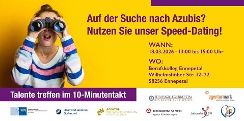 Plakat zum Azubi Speed Dating&nbsp;&copy;&nbsp;Stadt Ennepetal