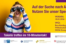 Plakat zum Azubi Speed Dating