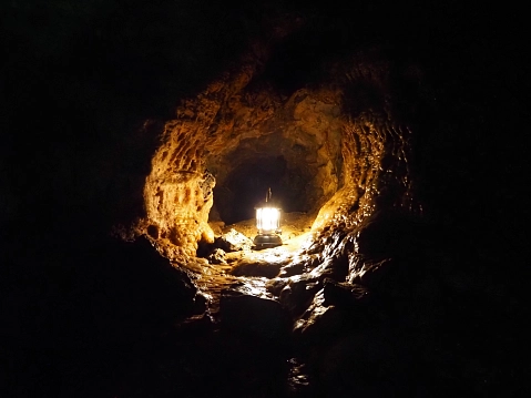 Bild von einer Laterne in der Kluterthöhle&nbsp;&copy;&nbsp;Stadt Ennepetal