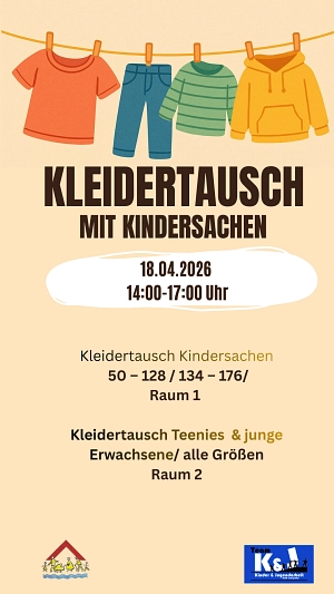 Flyer Kleidertausch Kinder